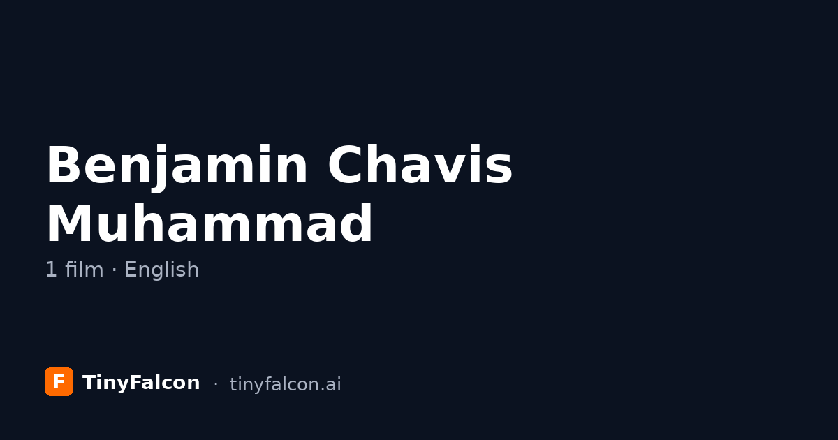 Benjamin Chavis Muhammad