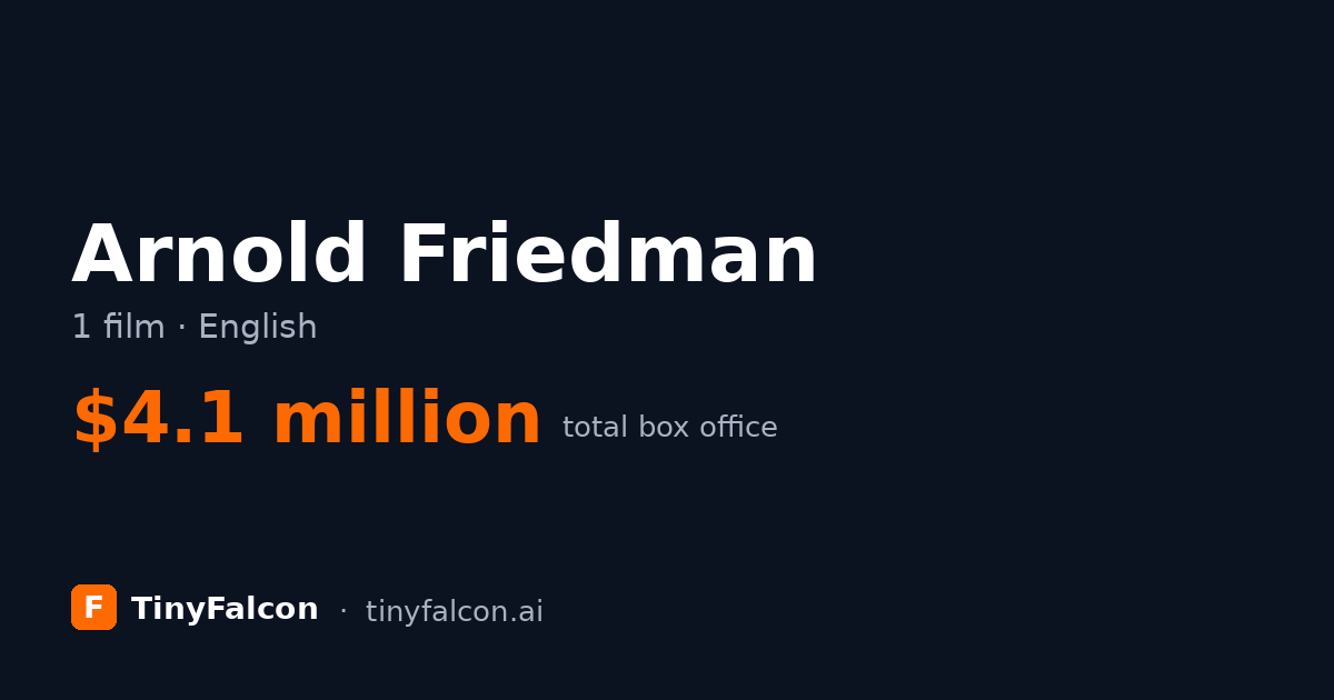 Arnold Friedman