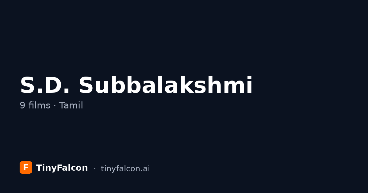 S.D. Subbalakshmi