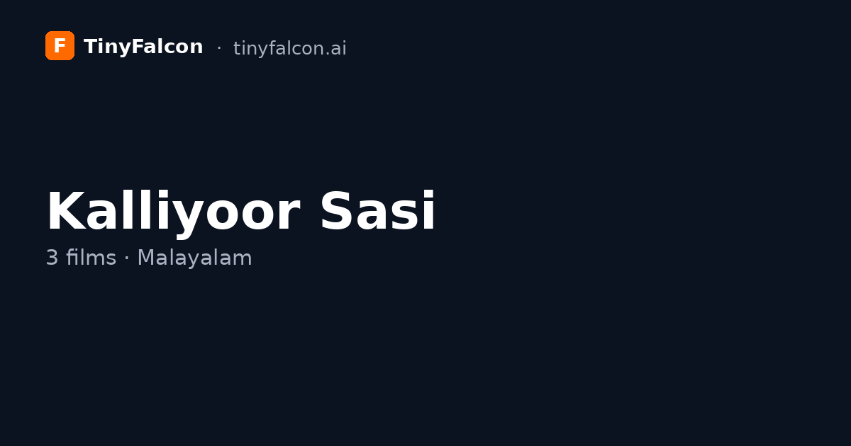 Kalliyoor Sasi