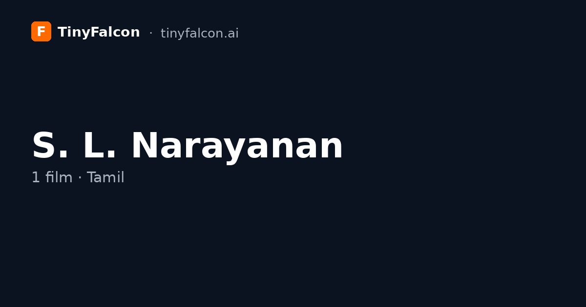 S. L. Narayanan