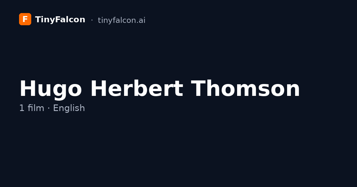 Hugo Herbert Thomson
