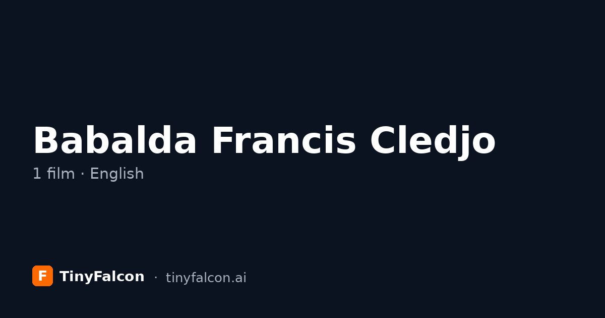 Babalda Francis Cledjo