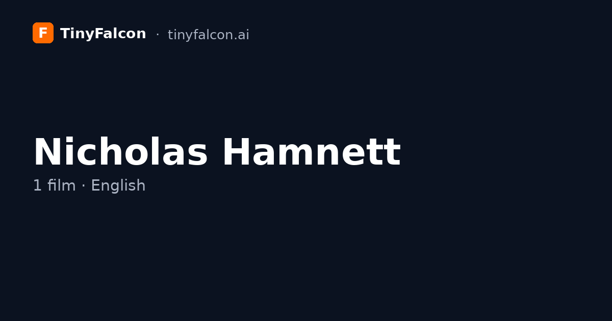 Nicholas Hamnett