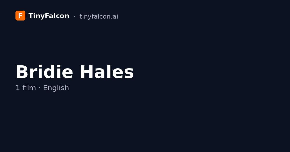 Bridie Hales