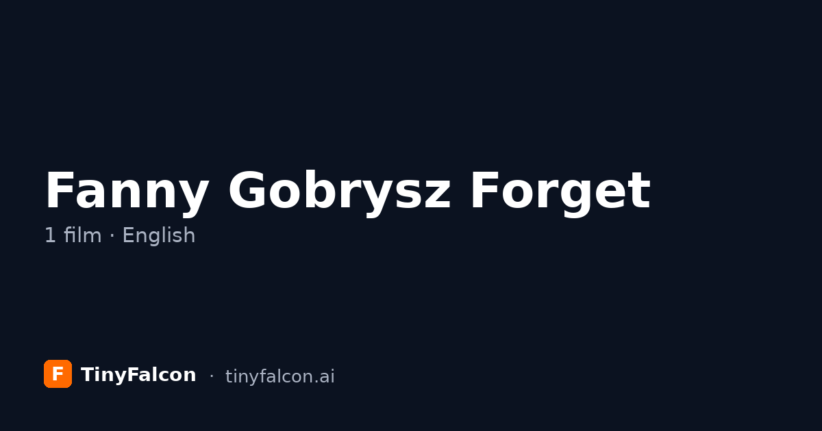 Fanny Gobrysz Forget