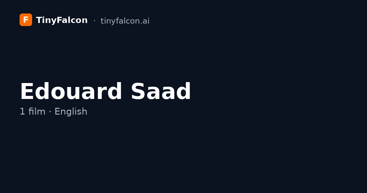 Edouard Saad