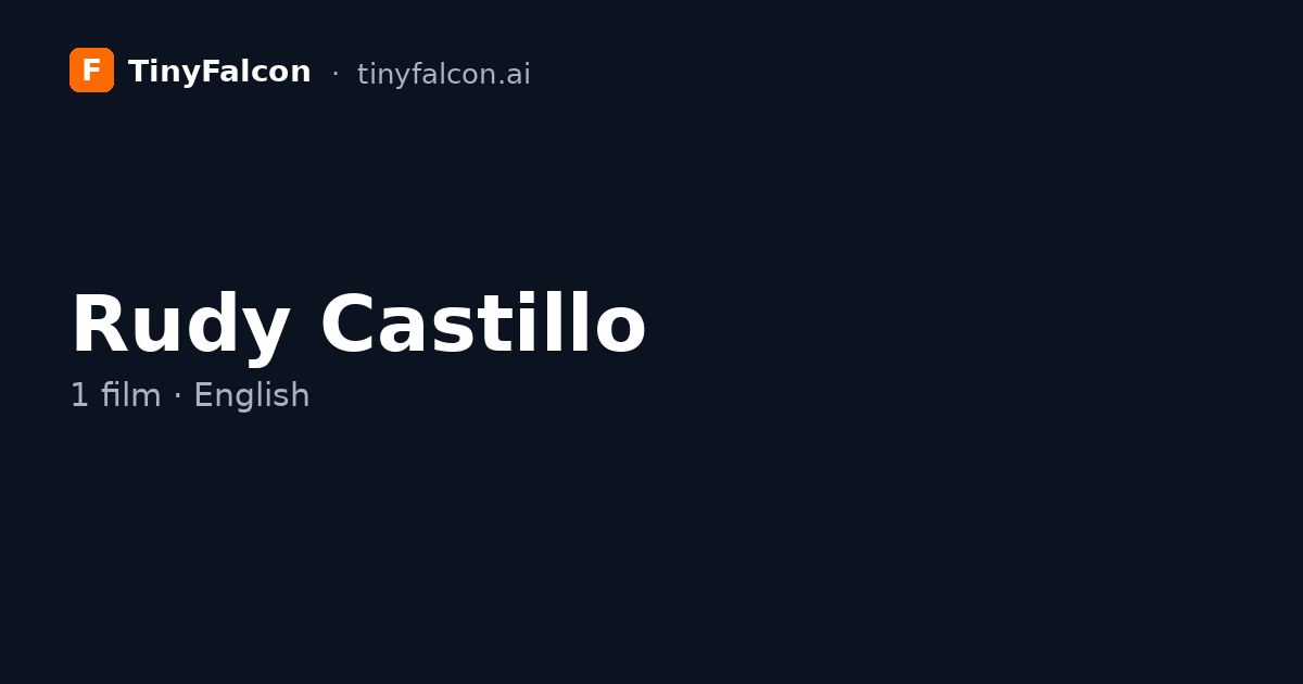 Rudy Castillo