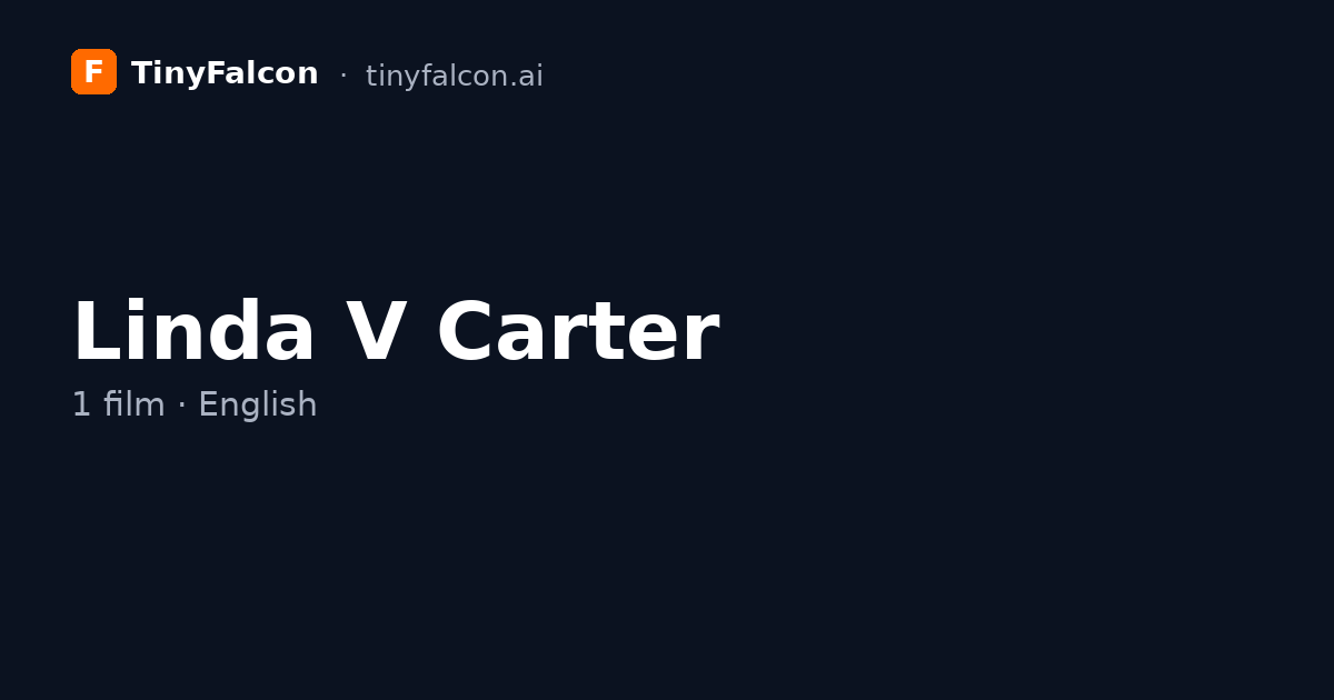 Linda V Carter