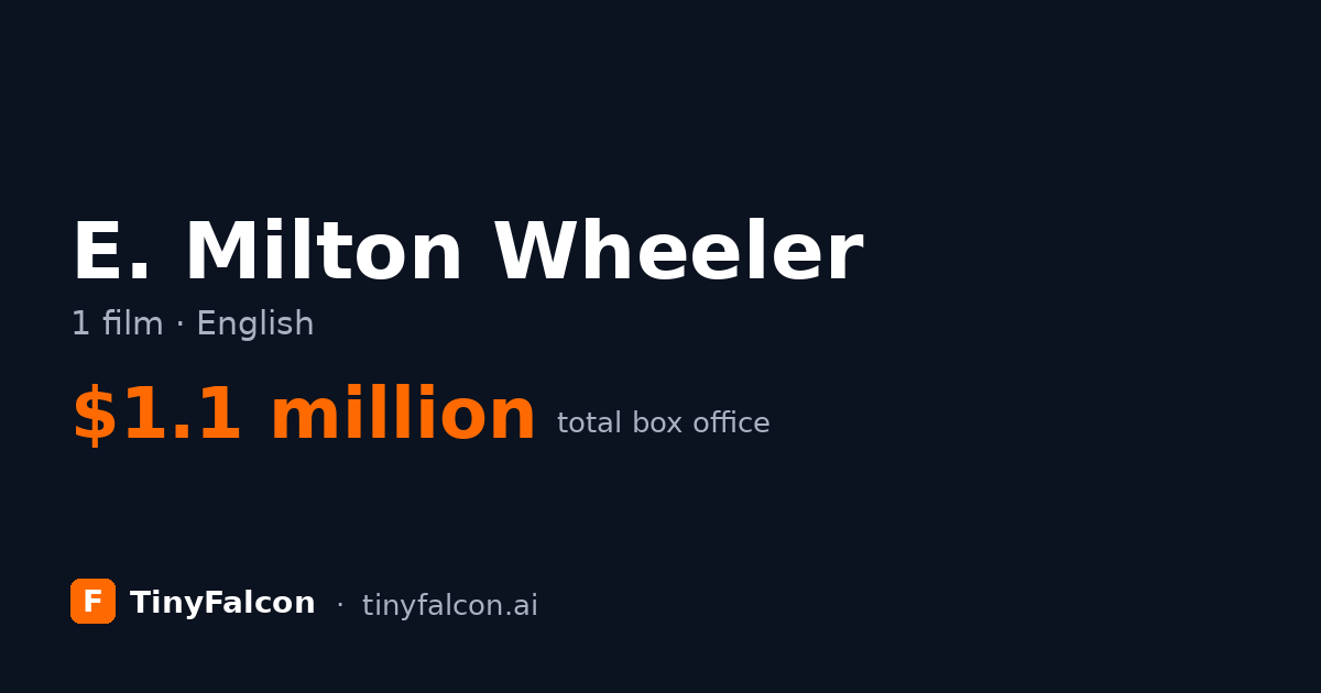 E. Milton Wheeler
