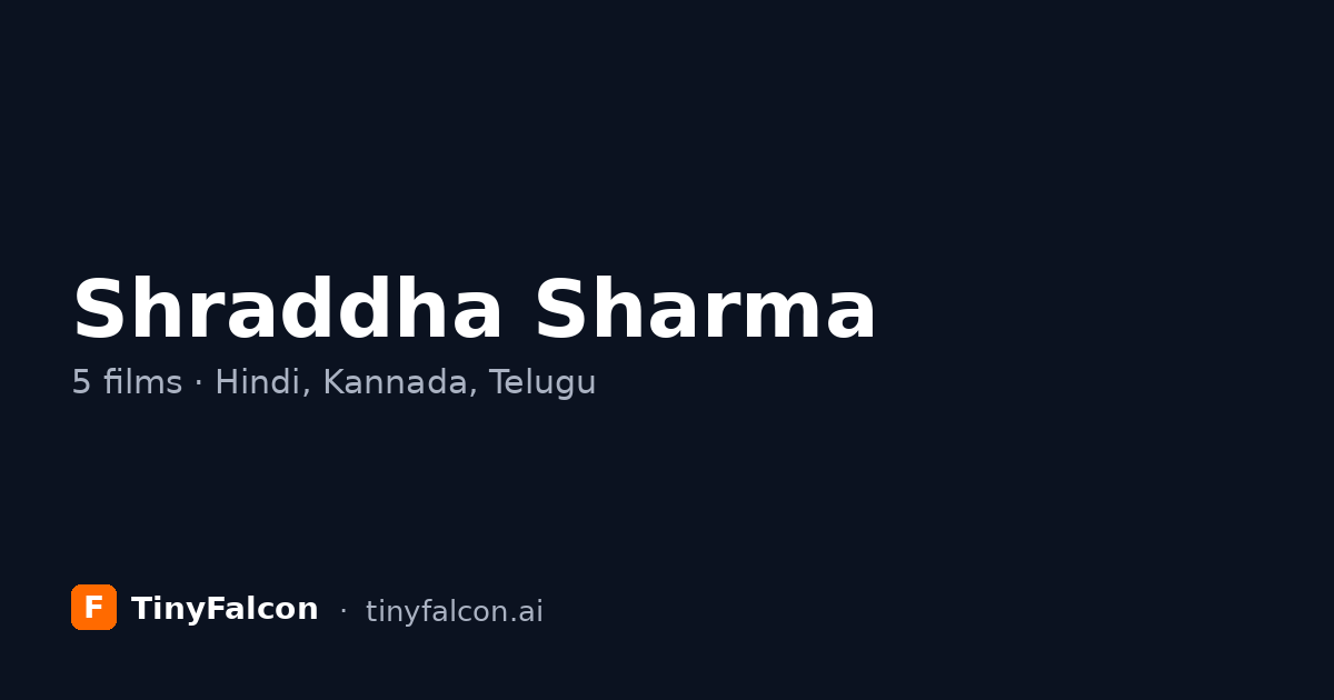 Shraddha Sharma