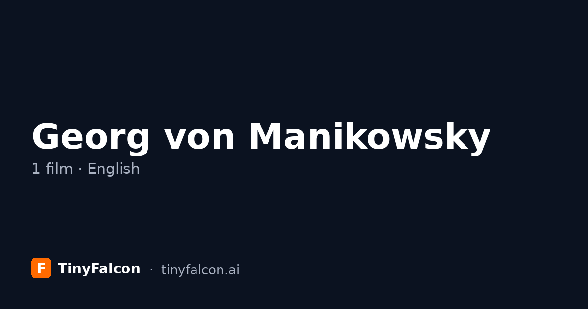 Georg von Manikowsky