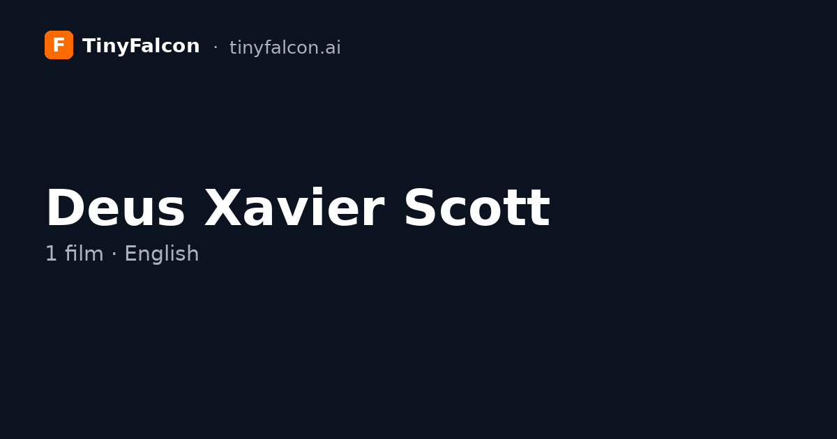 Deus Xavier Scott