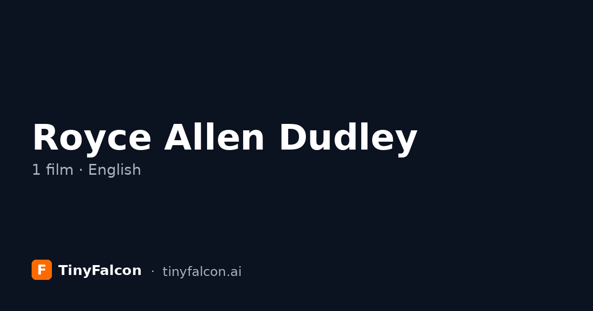 Royce Allen Dudley