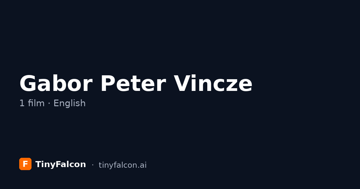 Gabor Peter Vincze