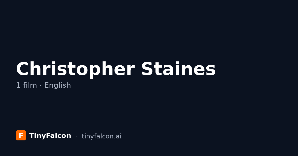 Christopher Staines