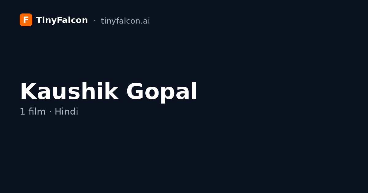 Kaushik Gopal