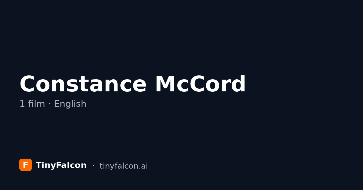 Constance McCord