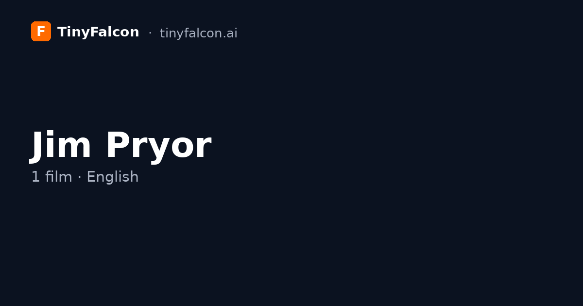 Jim Pryor