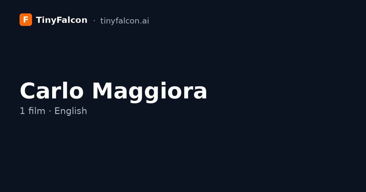 Carlo Maggiora