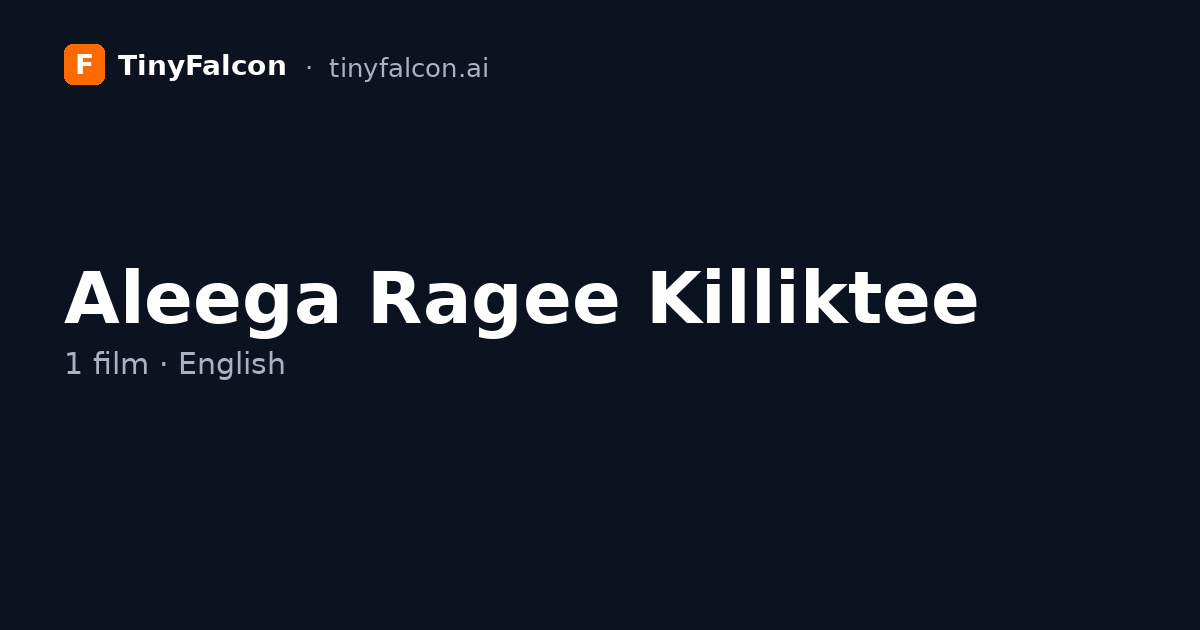 Aleega Ragee Killiktee