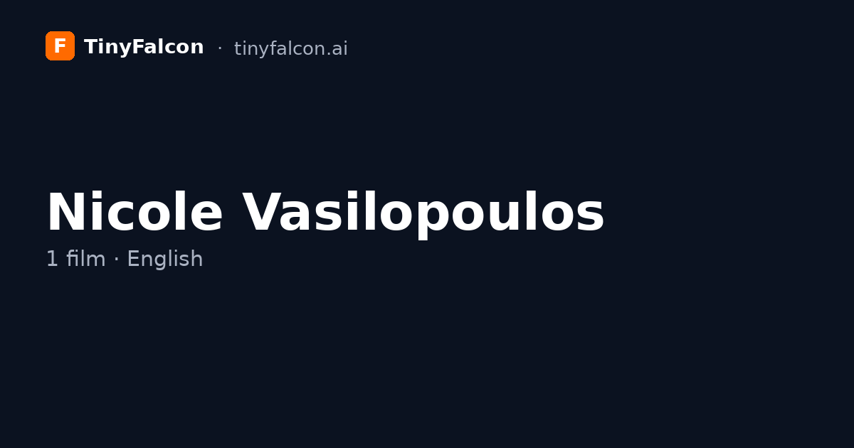 Nicole Vasilopoulos