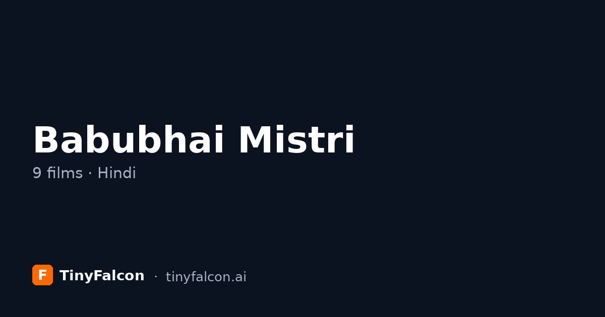 Babubhai Mistri