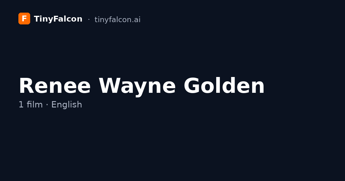 Renee Wayne Golden