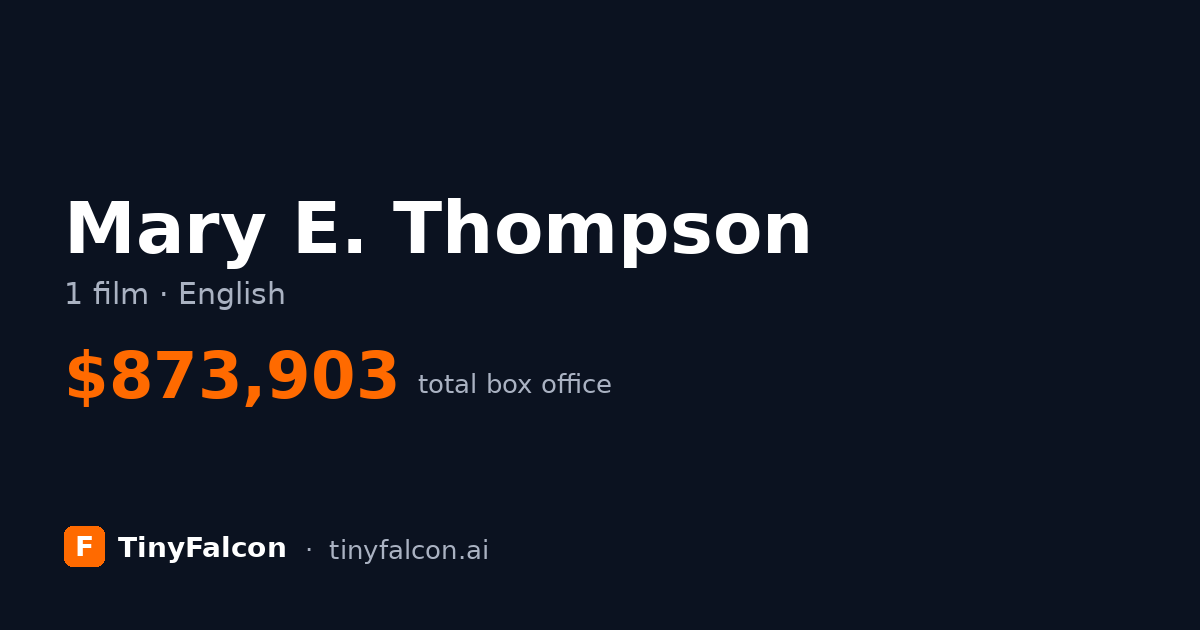 Mary E. Thompson