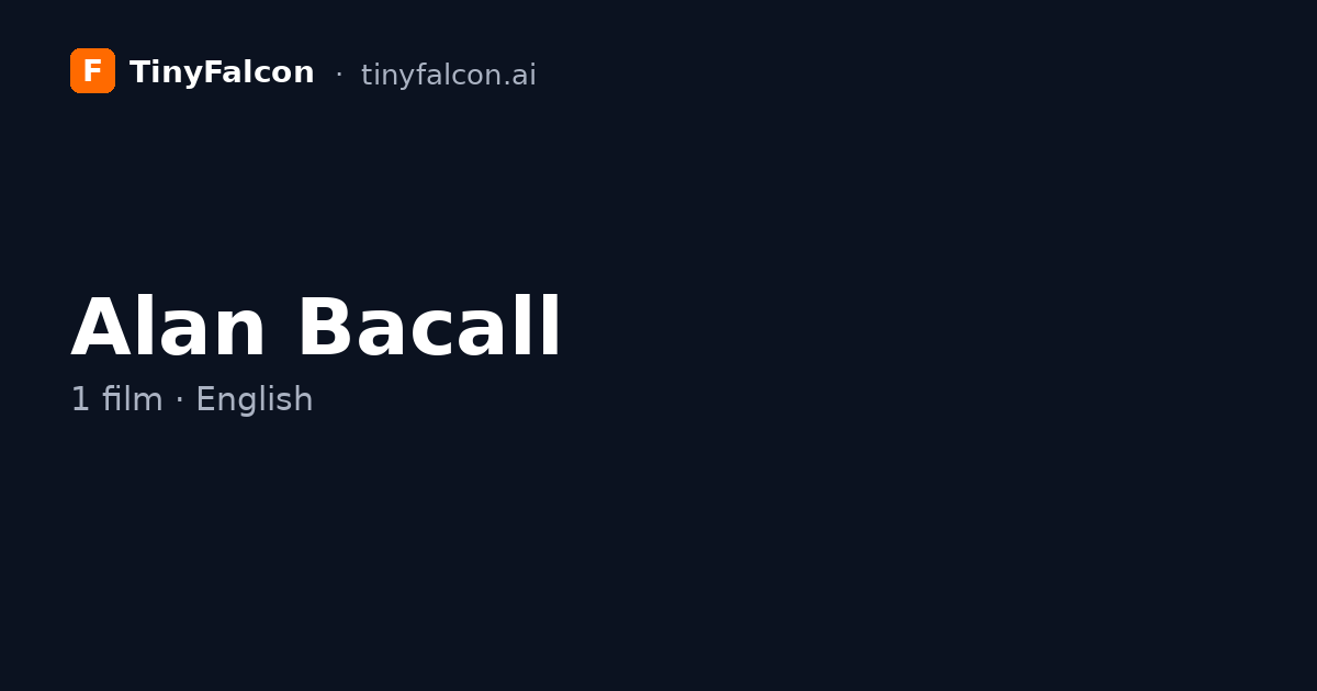Alan Bacall