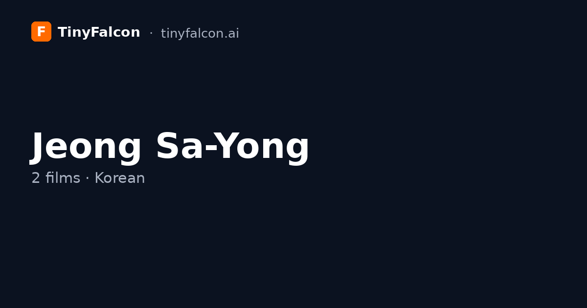 Jeong Sa-Yong