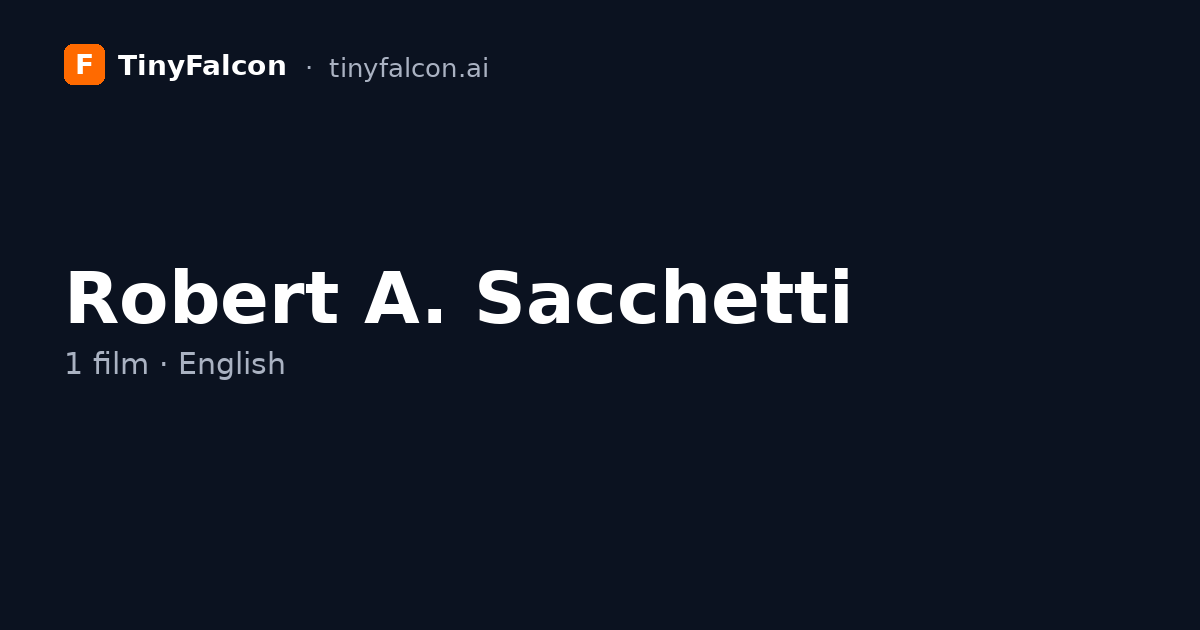 Robert A. Sacchetti
