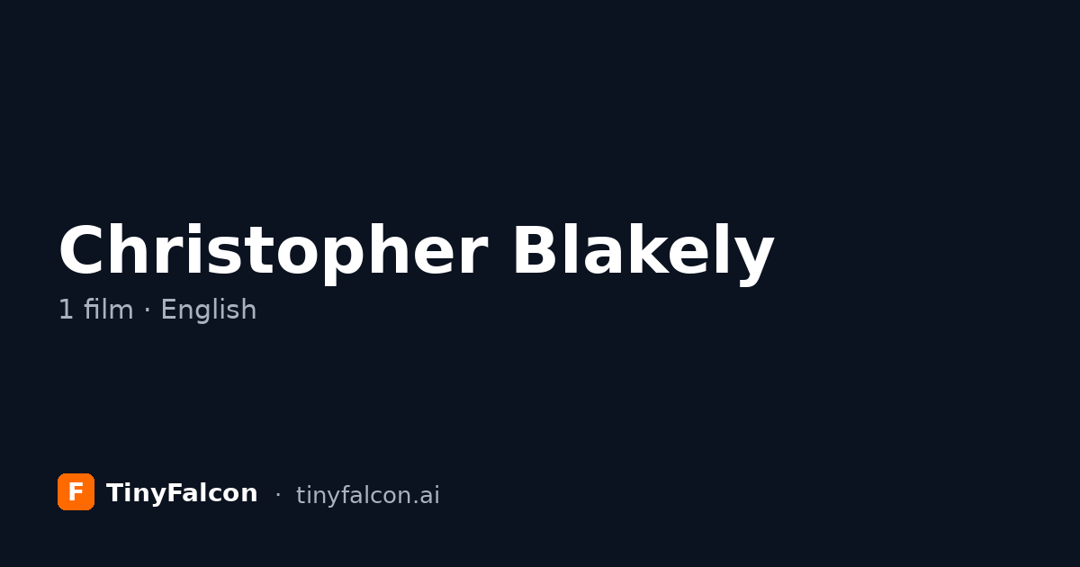 Christopher Blakely