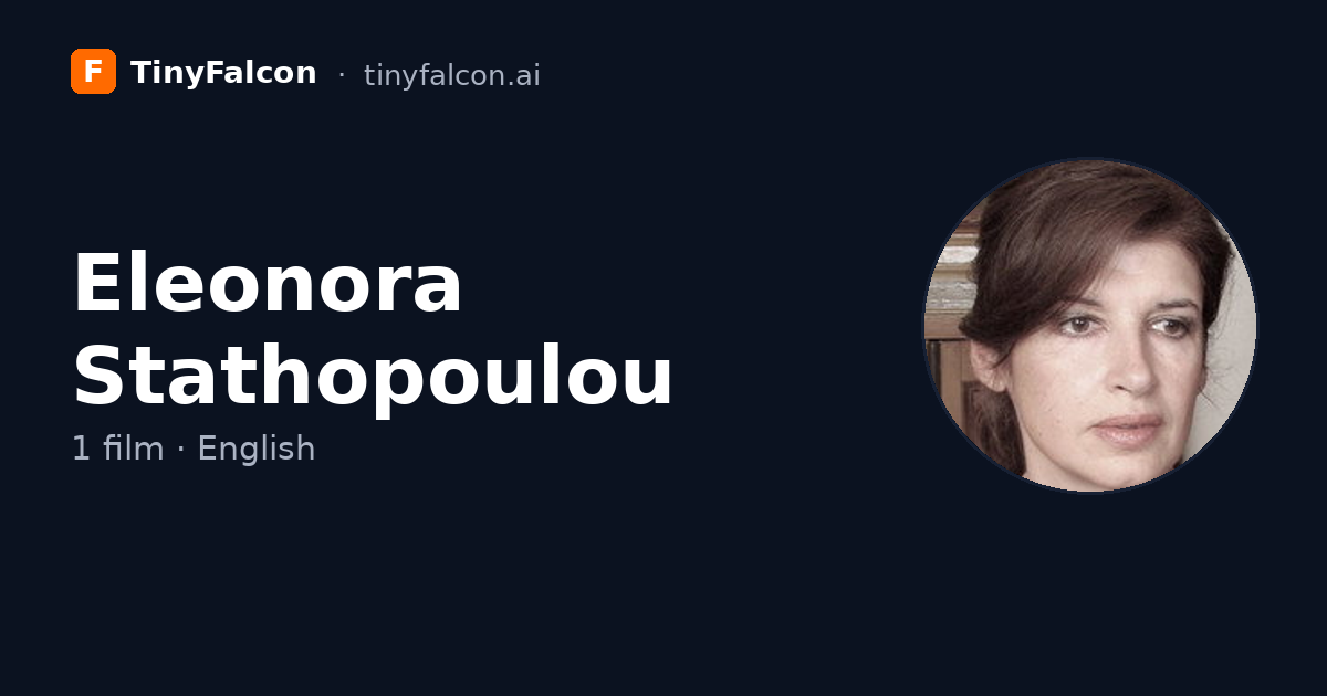 Eleonora Stathopoulou