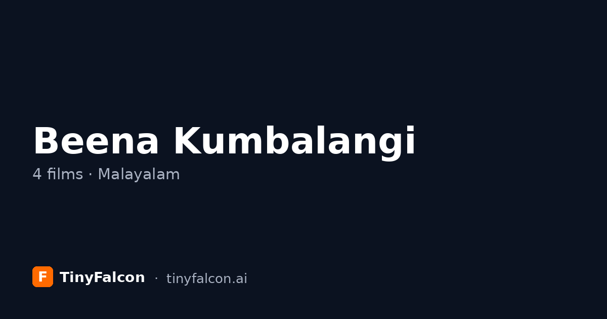 Beena Kumbalangi