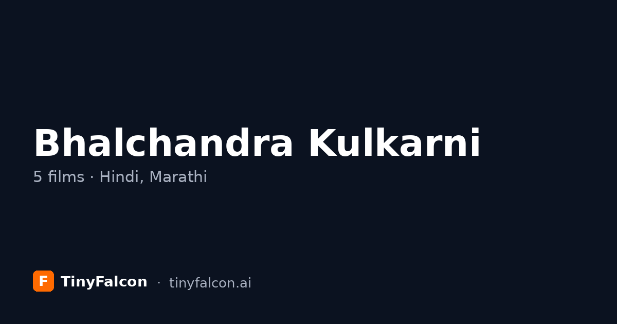 Bhalchandra Kulkarni