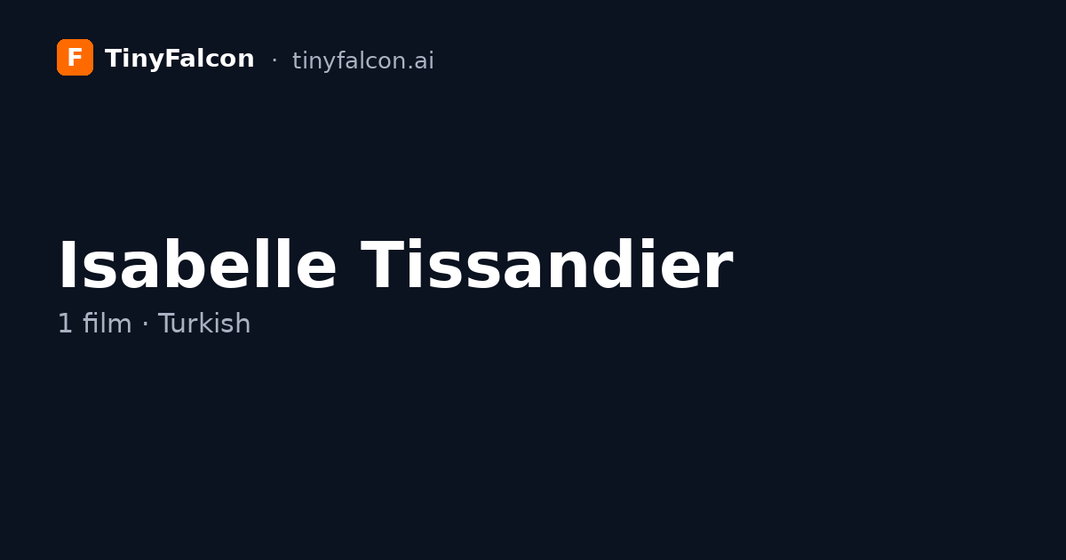 Isabelle Tissandier