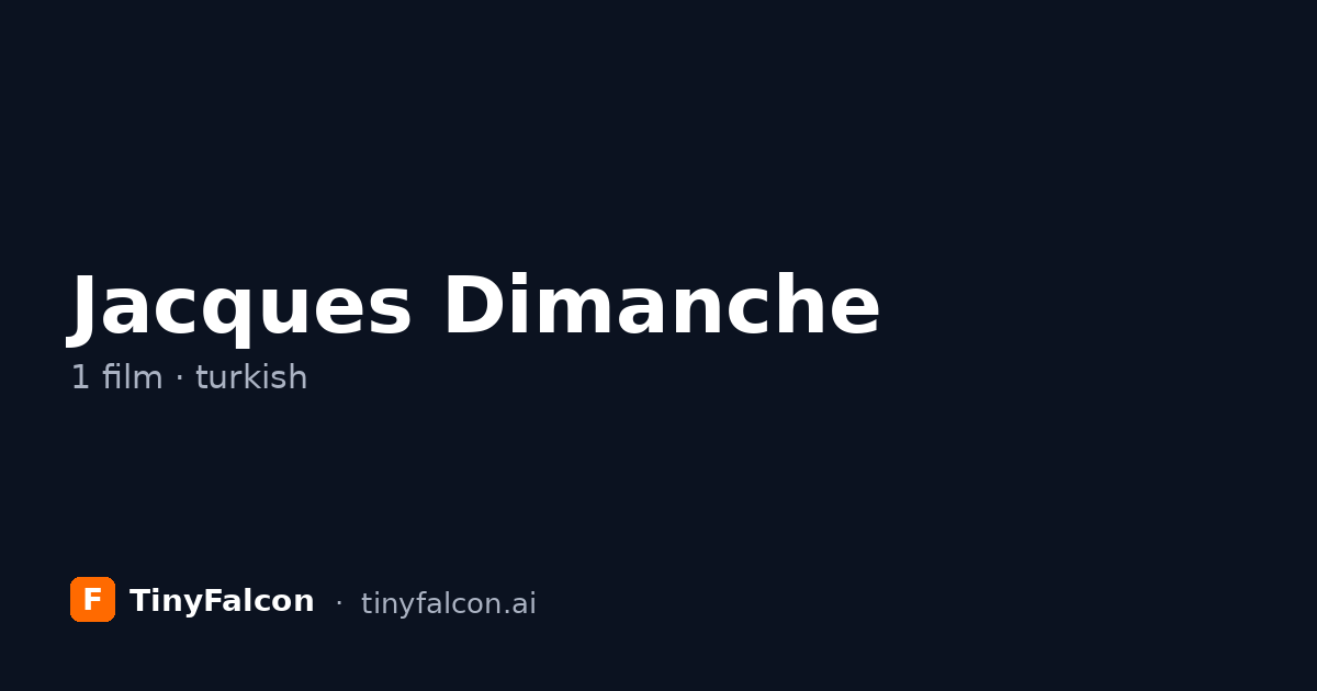 Jacques Dimanche