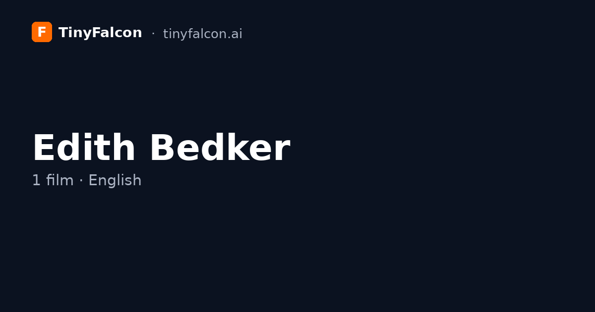Edith Bedker