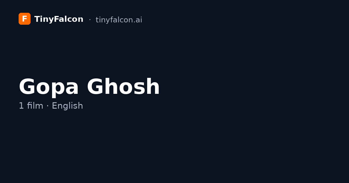 Gopa Ghosh