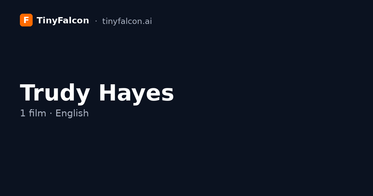 Trudy Hayes