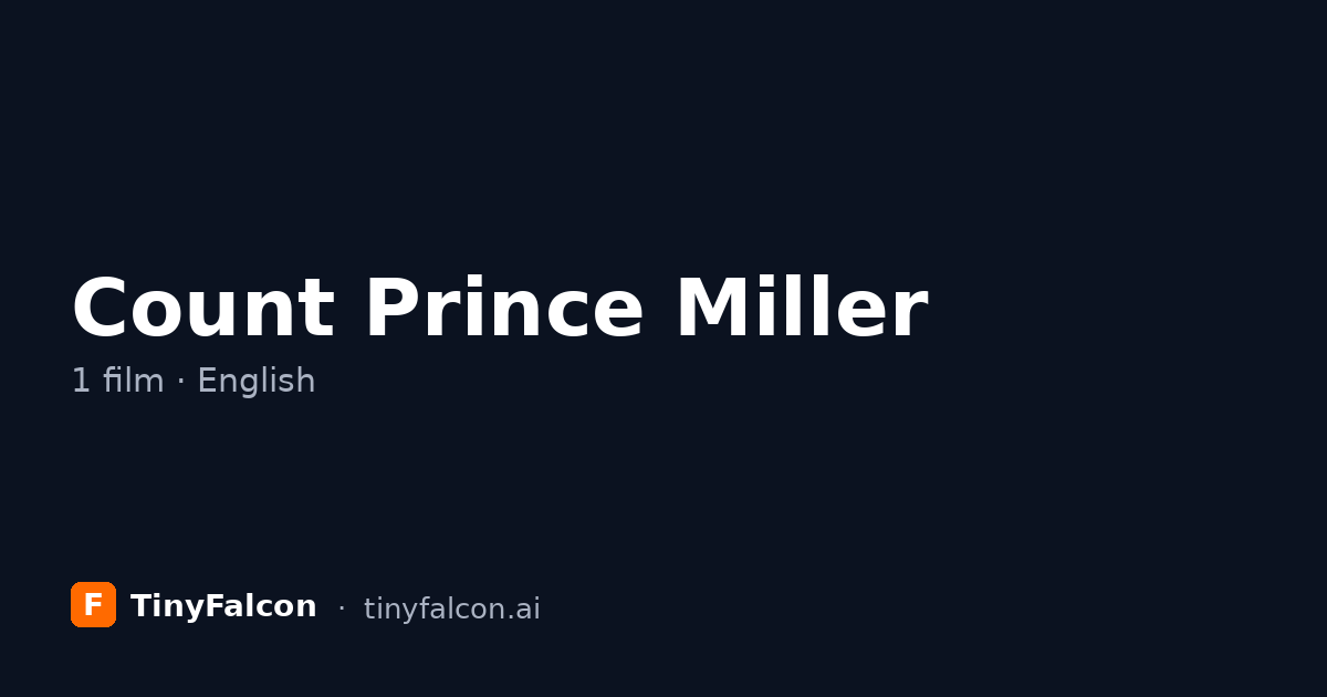 Count Prince Miller