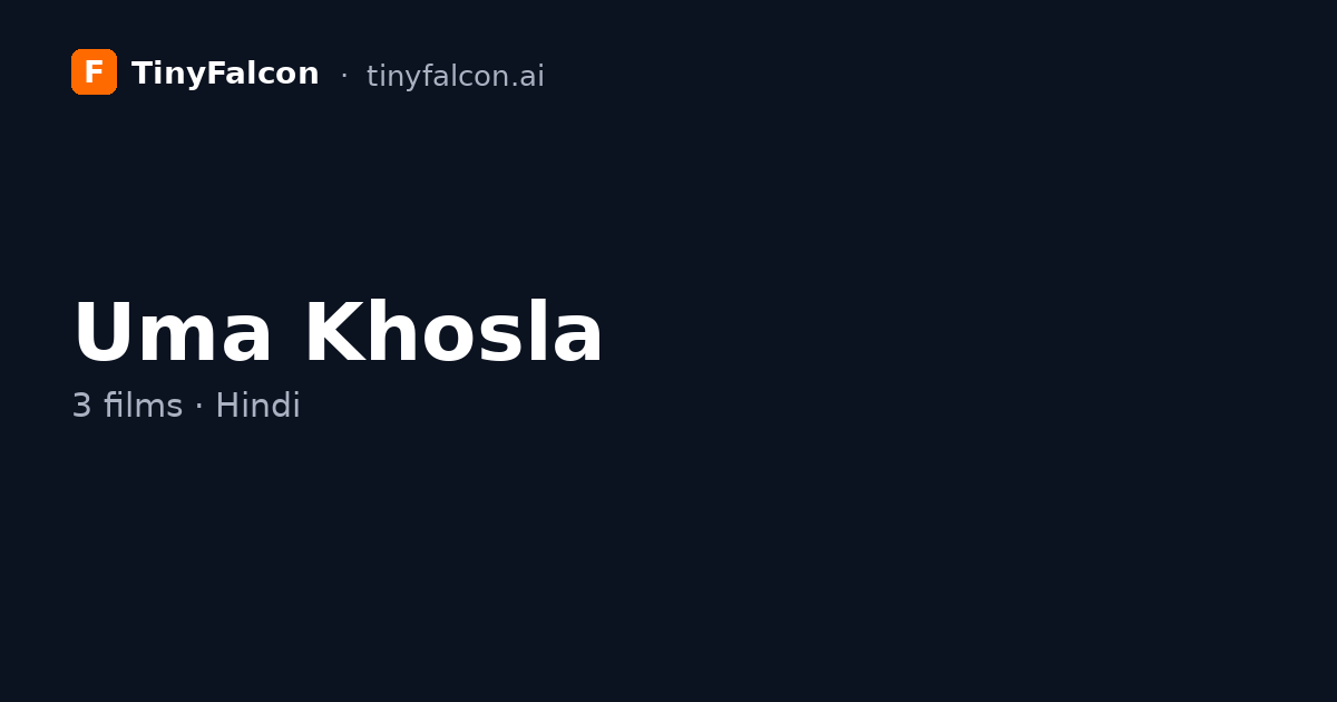 Uma Khosla