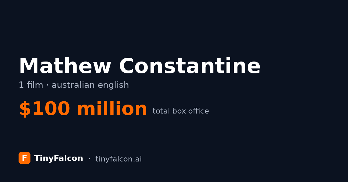 Mathew Constantine
