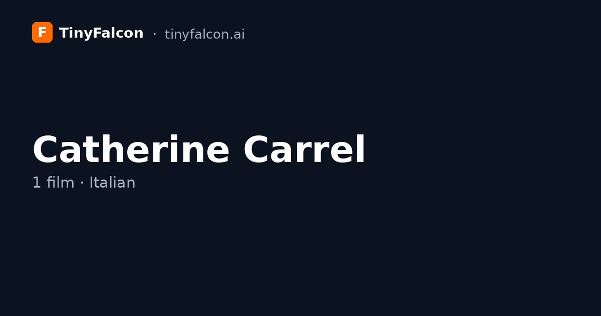 Catherine Carrel