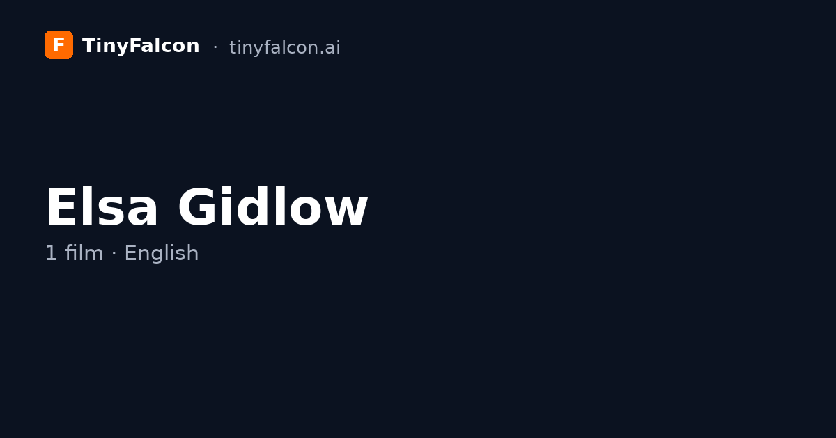 Elsa Gidlow