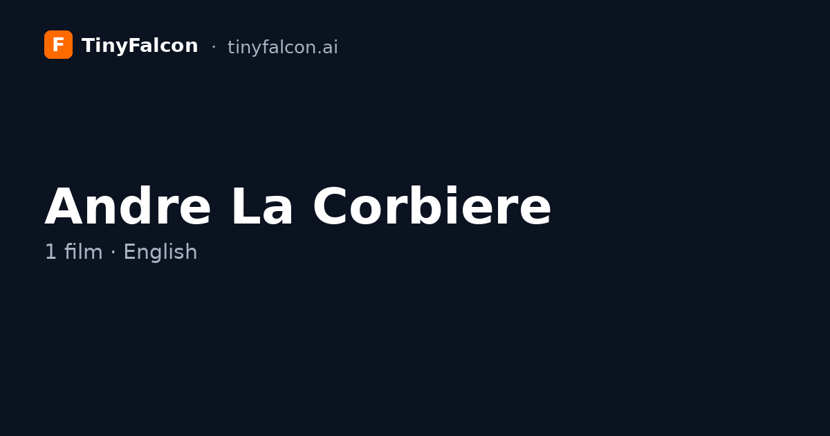 Andre La Corbiere