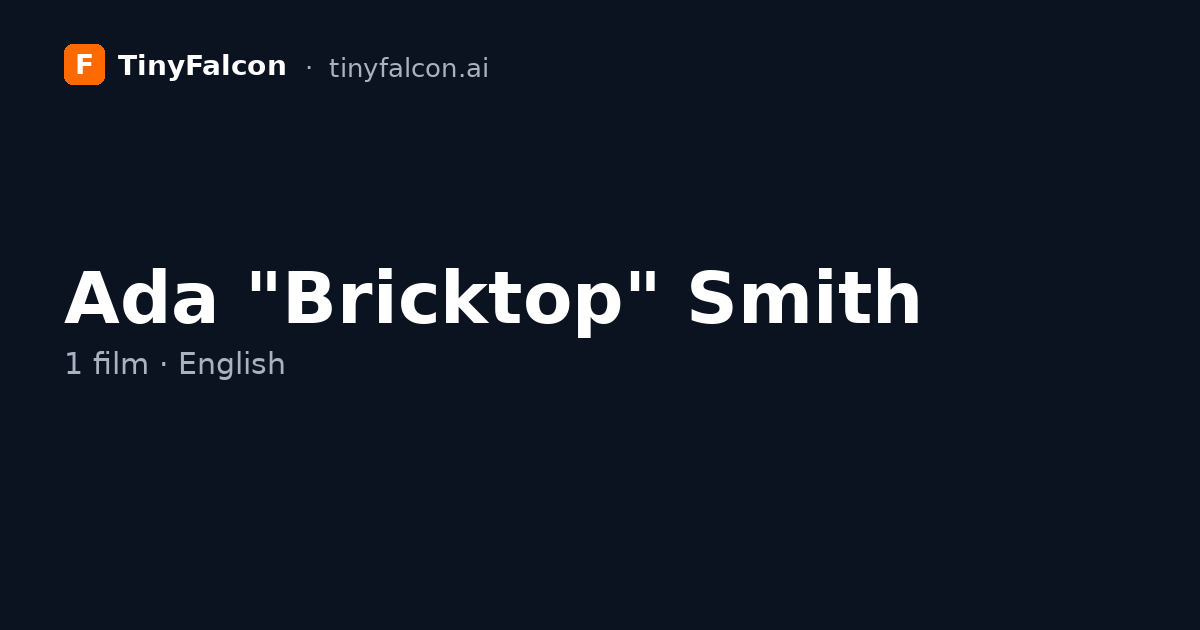 Ada "Bricktop" Smith