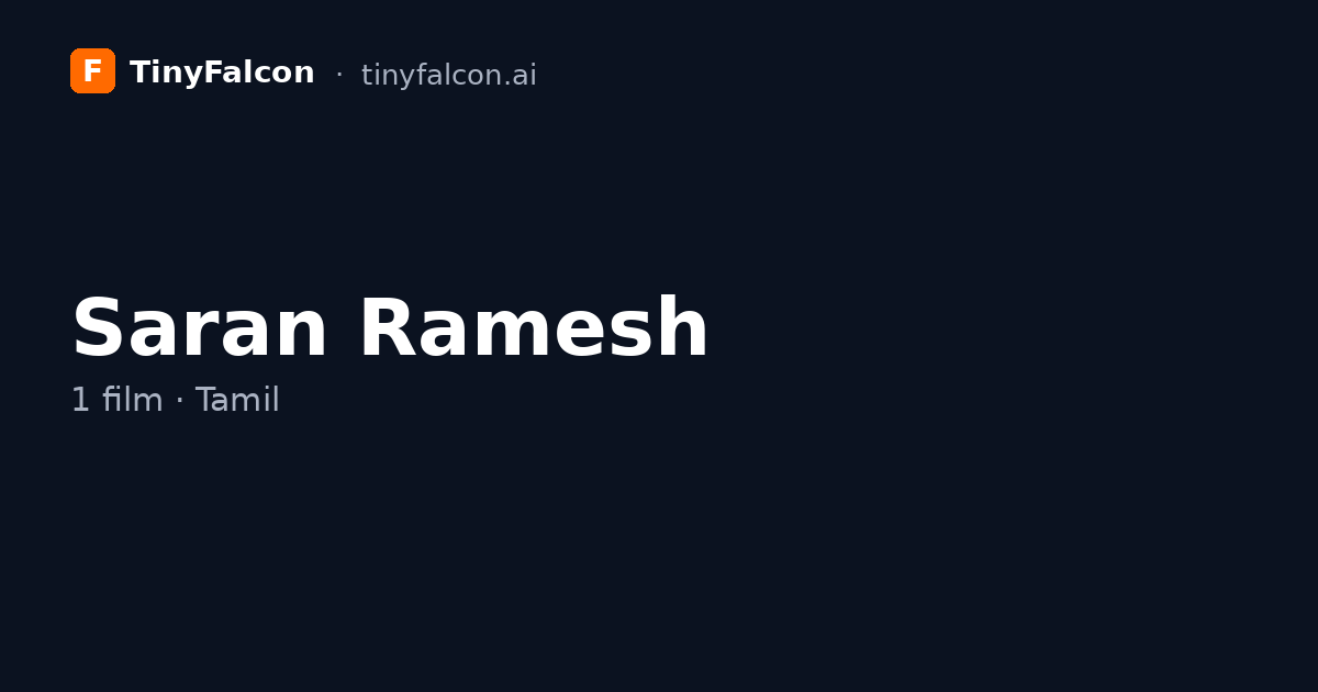 Saran Ramesh