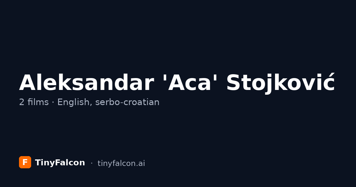 Aleksandar 'Aca' Stojković